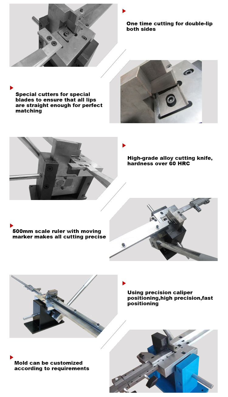 Die Cutter Double Lipping Cutter pour lame d&eacute;coup&eacute;e