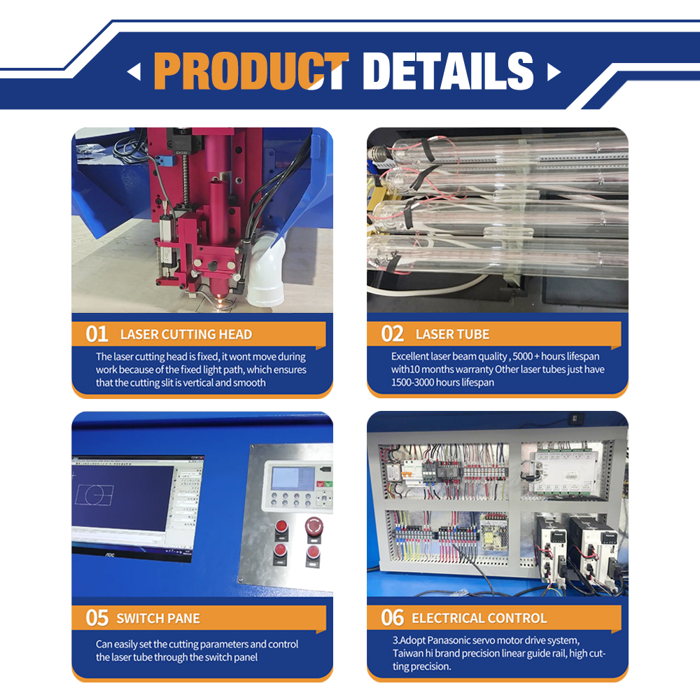Machine de découpe de panneaux laser Co2 pour équipement agricole en bois
